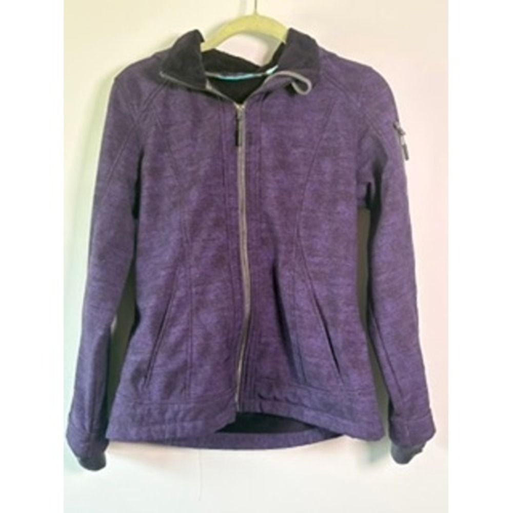 Free Country Women's Purple Softshell Hooded Jacket –Faux Fur Lined – Size Small